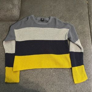 stripped cropped sweater